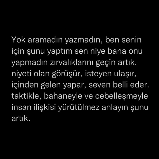 İlişkileri bitiren davranışlar sana göre nelerdir?