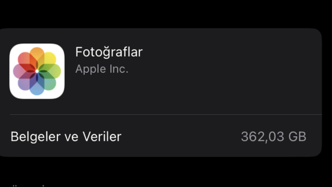 Telefonum 256gb iken bu nasıl olabiliyor, görsel ekledim?
