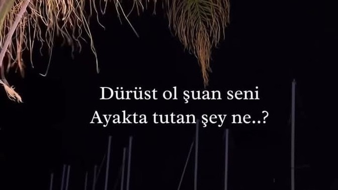 Seni ayakta tutan şey nedir?