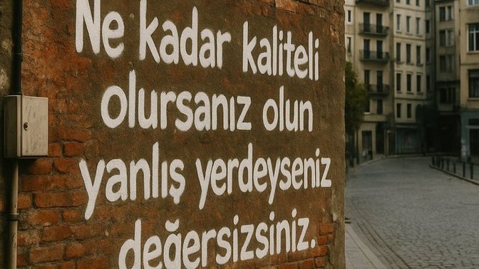 Aileniz ve çevreniz kıymetinizi biliyor mu?
