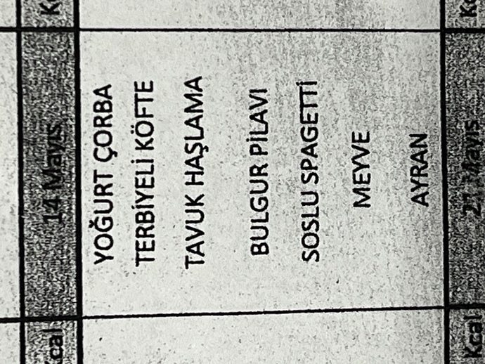 KS Öğle Yemeği Menünüzde Ne var?