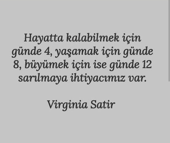 En son ne zaman, kime sarıldınız?