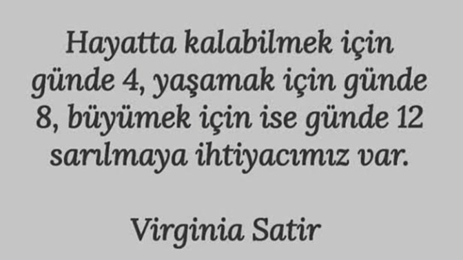 En son ne zaman, kime sarıldınız?