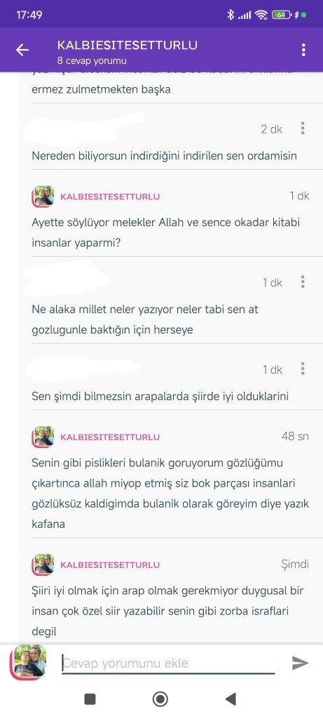 Toksikler size saldırdığinda size kötülük yapanlara ne tepki veriyorsunuz?