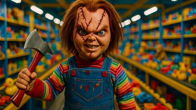 Çocukluğumuzun korkulu rüyası, Chucky‘i izlediniz mi? Korkar mısınız 🥰?