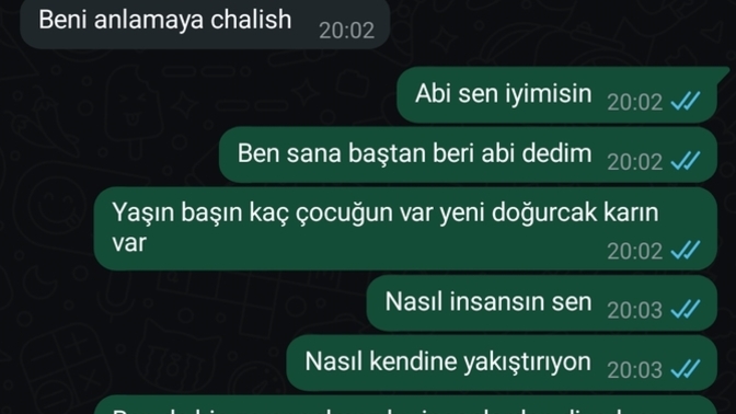 Sizce bu kadar kısa bir mesajlaşma tacize girer mi?