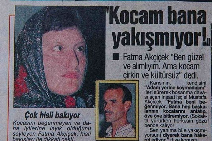 Güzel/yakışıklı değilim diye eşimden memnun olmama hakkım olmaz mı?