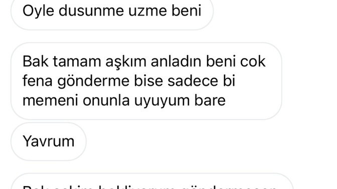 Bu kişinin amacı kullanmak mı sence benden foto istiyor sürekli kendi atmıyor?