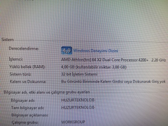 Bilgisayarımın Sistemi 32 Bit 64 Bite Nasıl Yükselir?