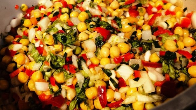 Nohut salatası sever misin?