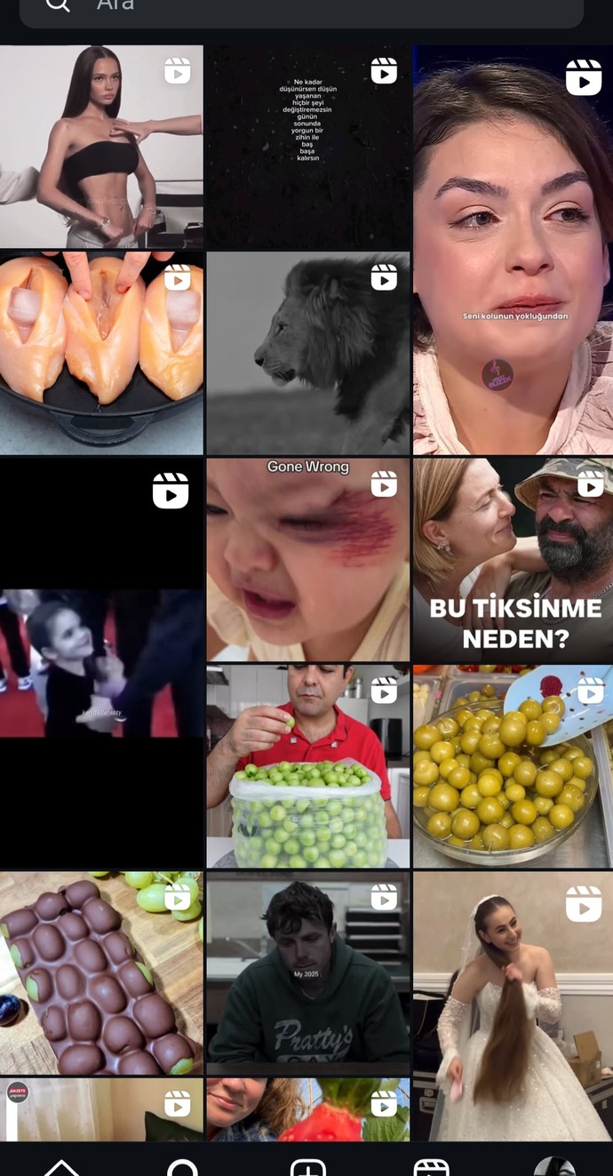İnstagram keşfet kısmınızda neler çıkıyor?