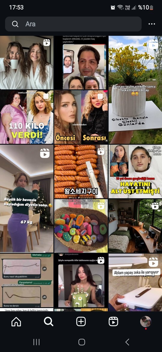İnstagram keşfet kısmınızda neler çıkıyor?