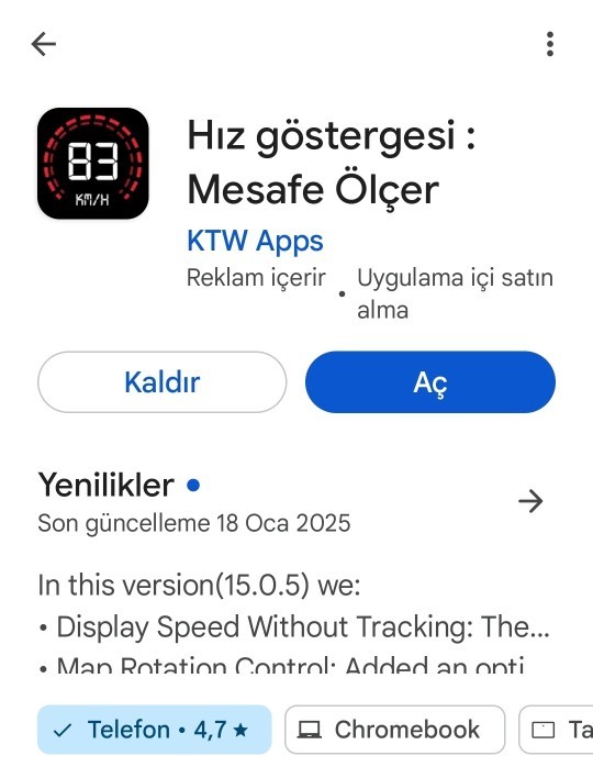 Telefonunuz da Hız Ölçer Göstergesi Kullanıyor musunuz?
