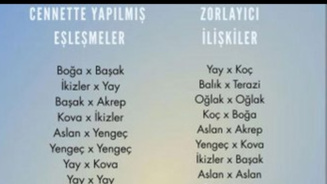 Burcunuza göre eşleşmeleri nasıl buldunuz?