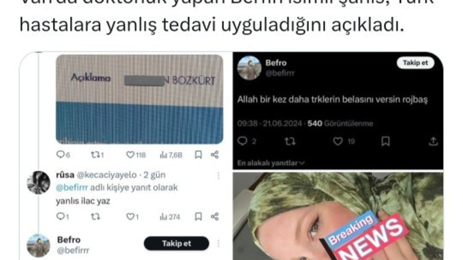 Türk hastalara açık açık yanlış ilaç yazdığını belirten doktor hakkında ne düşünüyorsunu?