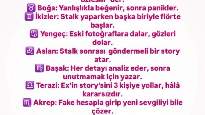 Eski sevgilinizi nasıl staklarsınız?