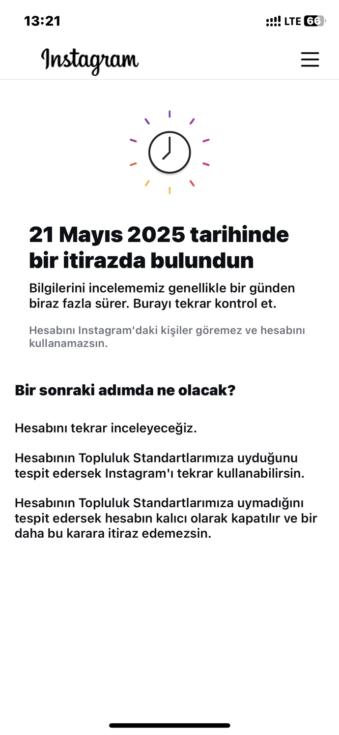 İnstagramda sorun yaşıyorum?