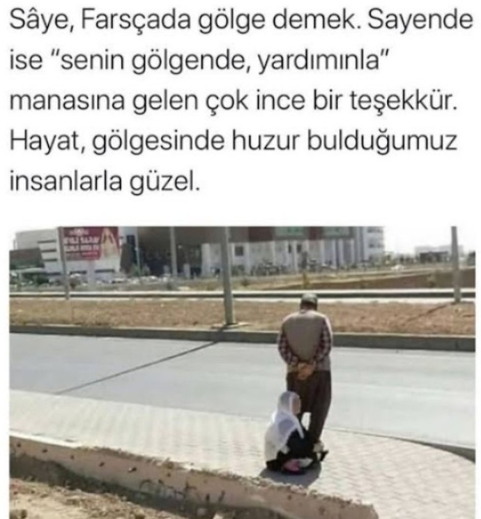 Gölgesinde huzur bulduğunuz birini nasıl buldunuz?