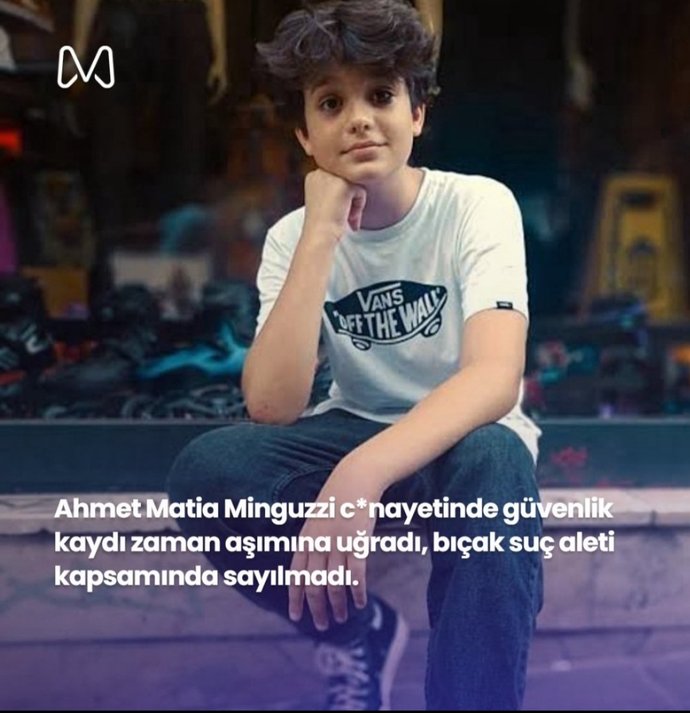 SKANDAL!! Ahmet mattia minguzzi cinayetindeki bıçak suç aleti sayılmadı! Türkiye’de adalet öldü mü?