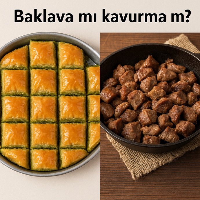 Bayramda ilk hangisine saldırırsınız, baklava mı yoksa kavurma mı?