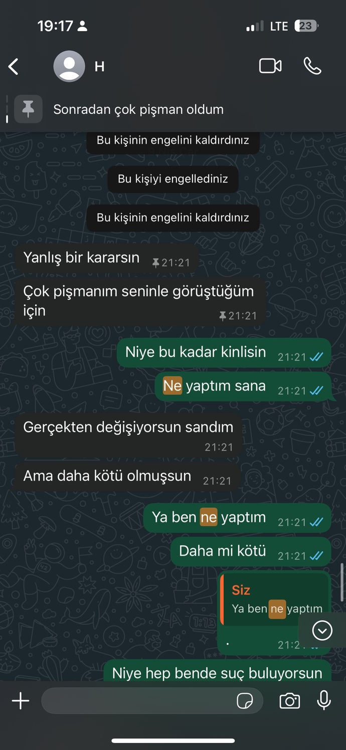 Eski sevgilim zamanla özler mi yoksa vaz mi geçmiş?