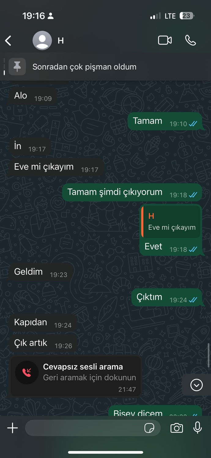 Eski sevgilim zamanla özler mi yoksa vaz mi geçmiş?
