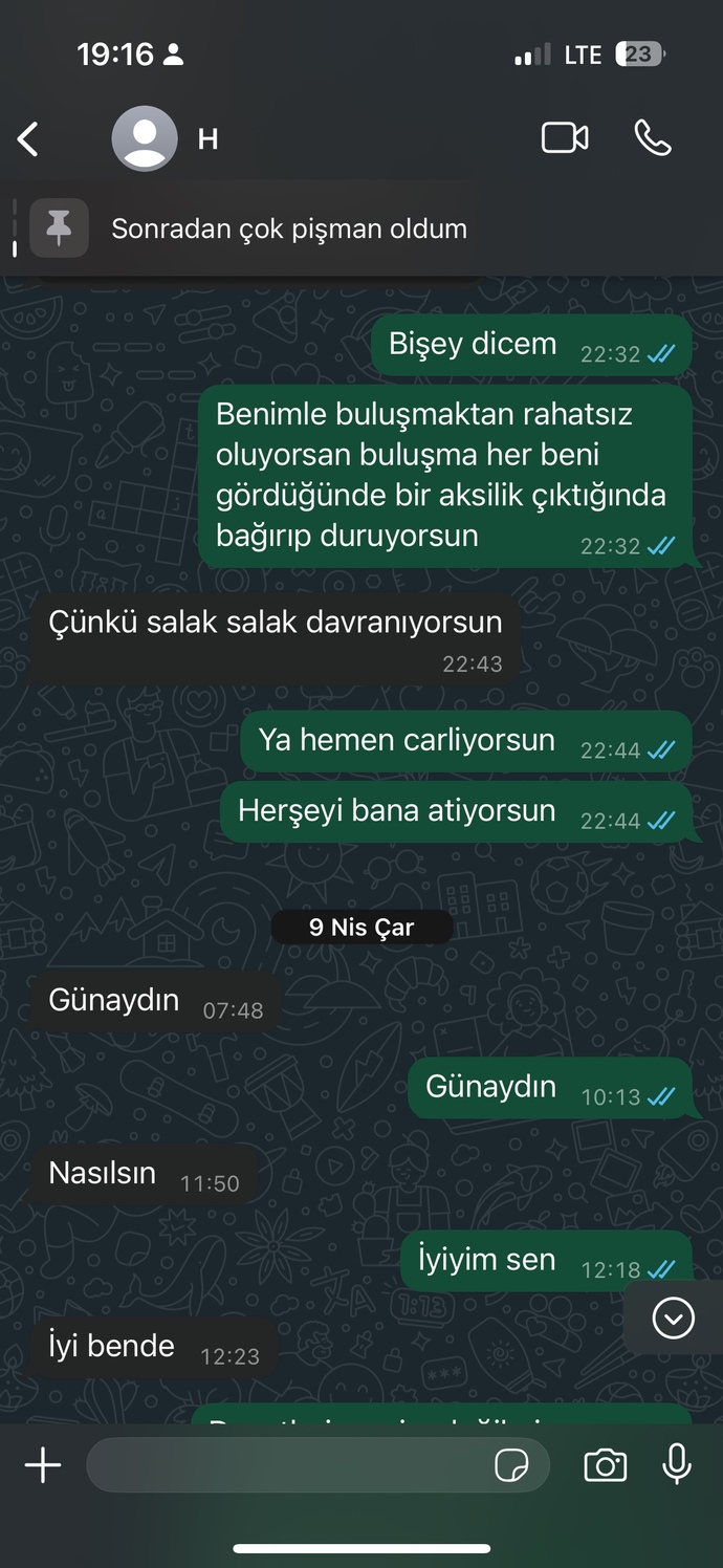 Eski sevgilim zamanla özler mi yoksa vaz mi geçmiş?