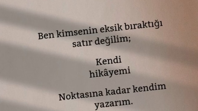 Kendi hikayenizi yazabildiniz mi?