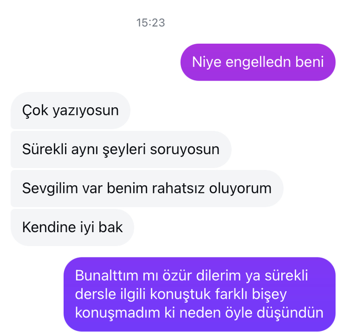 Arkadaşım beni engelledi ya?