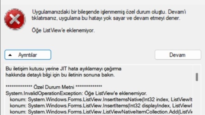 Bilgisayarım kendi kendini yeniden başlattı ve microsoft framework hatası verdi. Acil yardım?