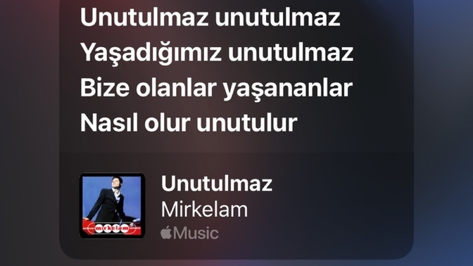 Bu şarkı anılarımı hatırlatıyor 😔?