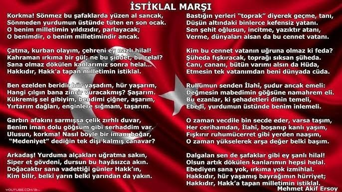 En sevdiğiniz milli marş nedir?