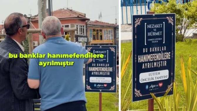Belediyeden 'kadınlara özel' bank. Sizce özel bank olmalı mı?