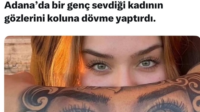 Sevdiğinizin gözlerini vücudunuza dövme yaptırır mısınız?