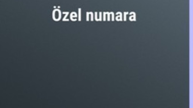 Numaranız gizliye açık mı?