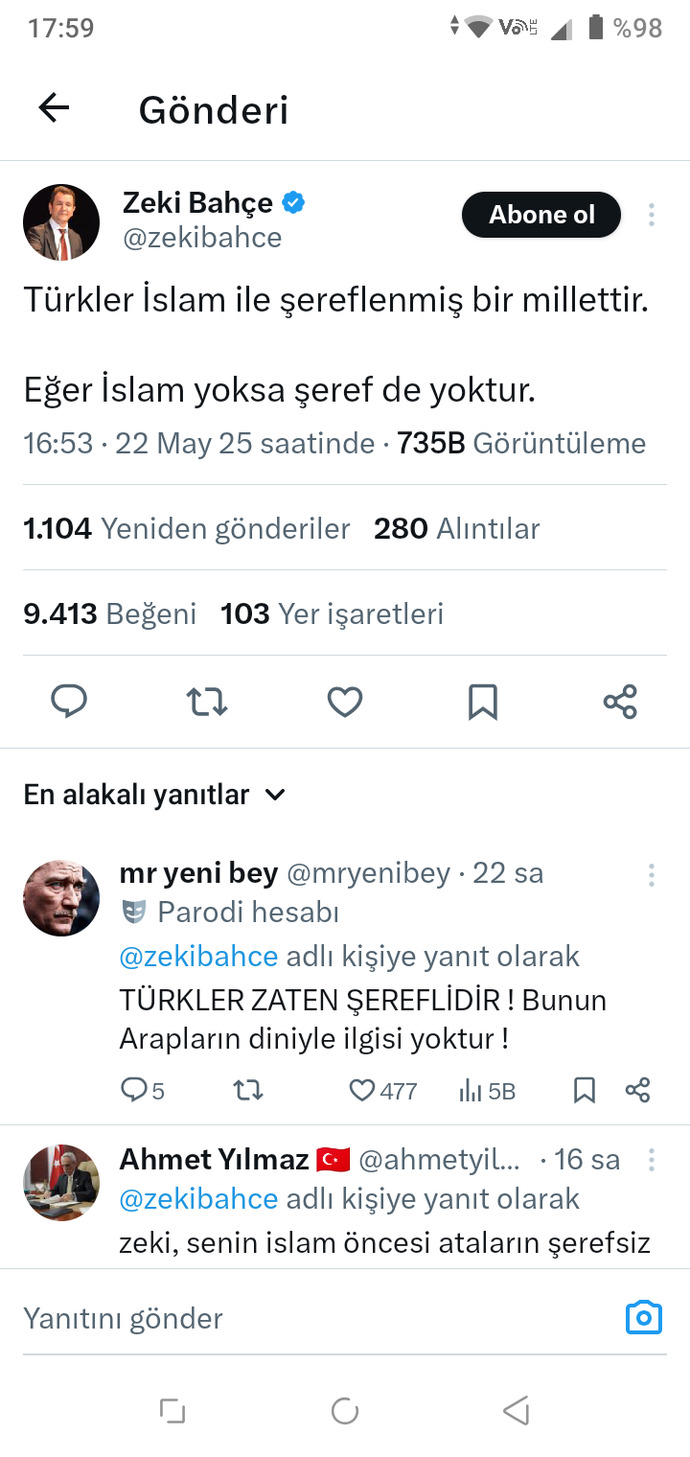 Xte okuduğunuz en tuhaf tweet nedir?