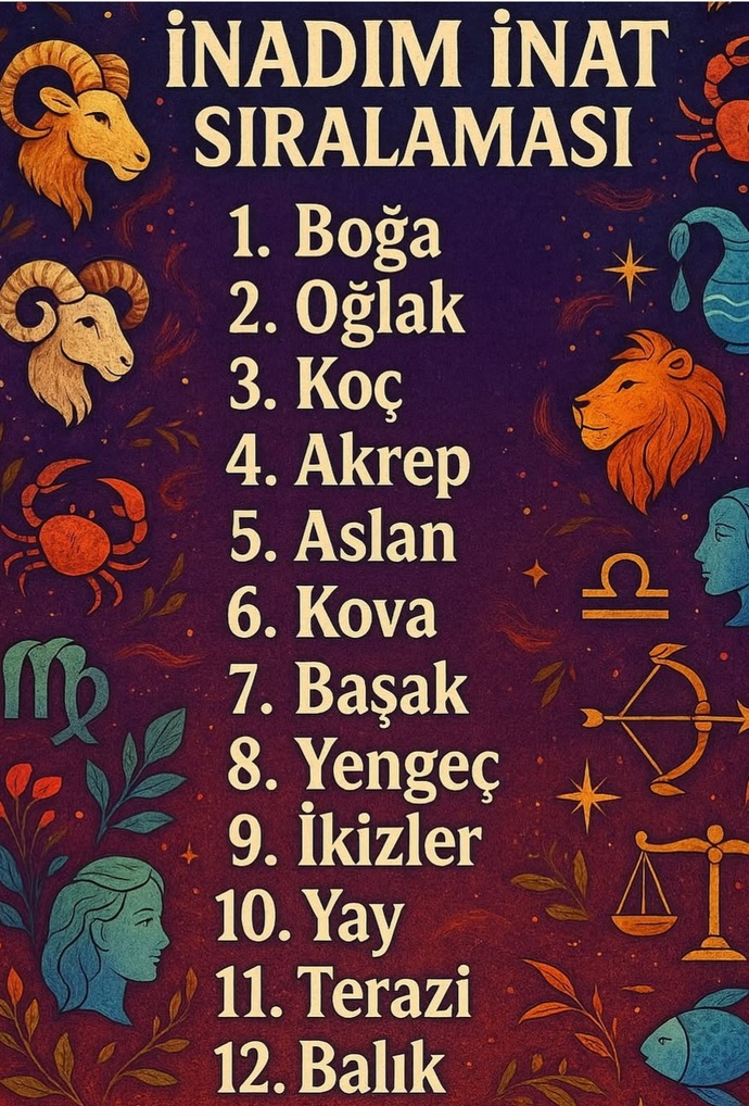 İnadım inat mı diyorsun?