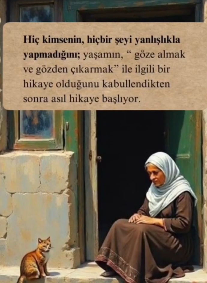 Göze almak ve gözden çıkarmakla ilgili bir hikayeymiş yaşam?