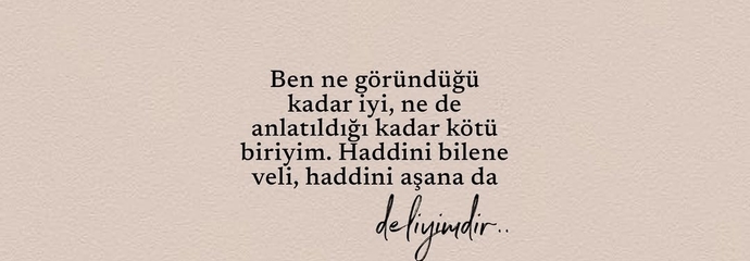 Sizi siz yapan nedir. Kendinizi nasıl tanımlarsınız?