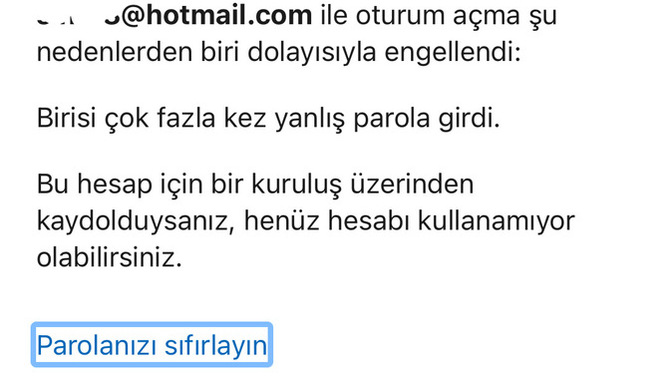 Mail adresime giriş yapamıyorum Nasıl giriş yapabilirim?