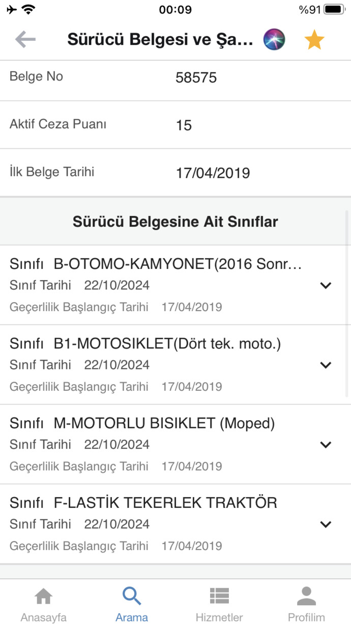 Ehliyeti kaç yaşında aldınız?
