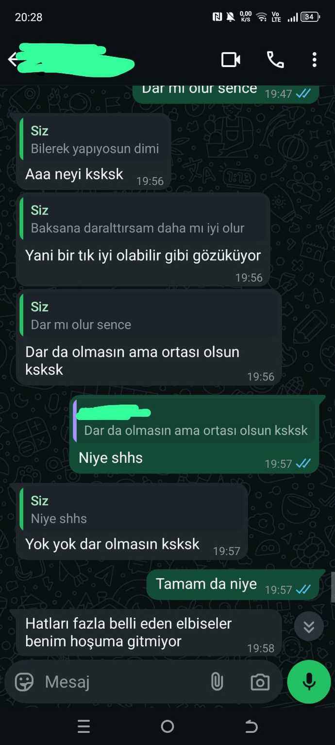 Kıyafetinize karışmasına izin verir misiniz?