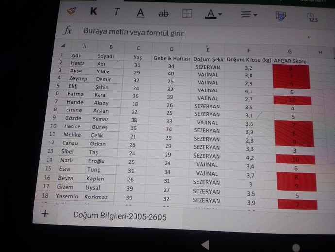 Excelde sütun grafiğini nasıl oluştururum?