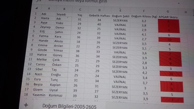 Excelde sütun grafiğini nasıl oluştururum?