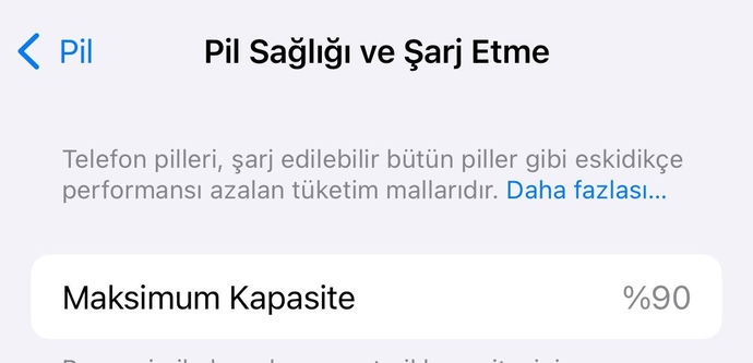 Iphone pil Sağlığım?