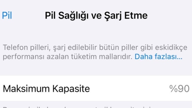 Iphone pil Sağlığım?