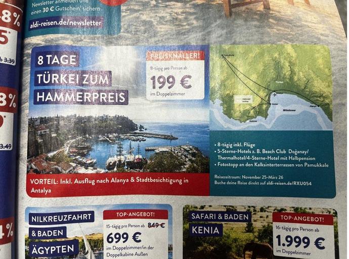 Almanyada 199 Euroya satılan Alanya tatili! Kendi yurdumuzda tatil bir bize mi pahalı?