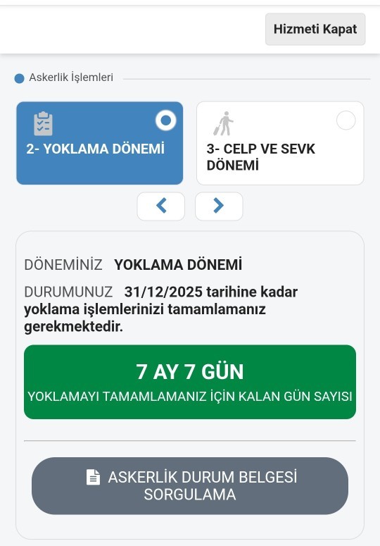 Askerlik şubesine ne zaman gitmeliyim?