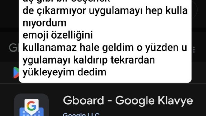 Google klavye uygulamasını kullanamıyorum?