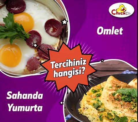 Sahanda yumurta mı omlet mi?